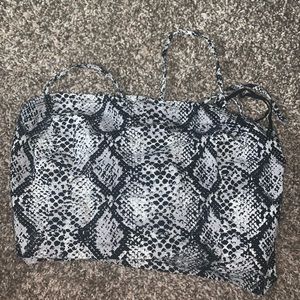Snake skin top